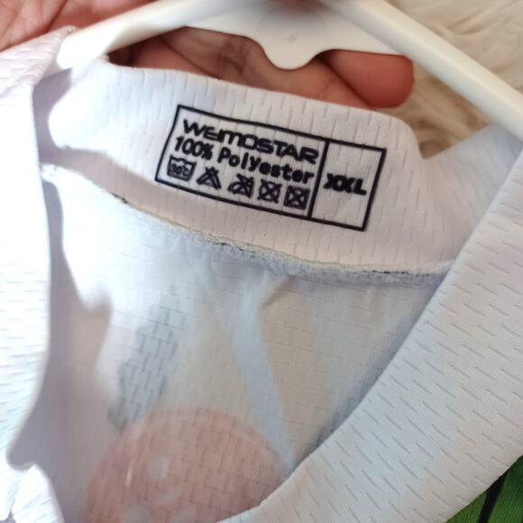 Weimostar Cycling Jersey Women XXL Full Zip White Butterfly Back Pockets - Picture 4 of 5